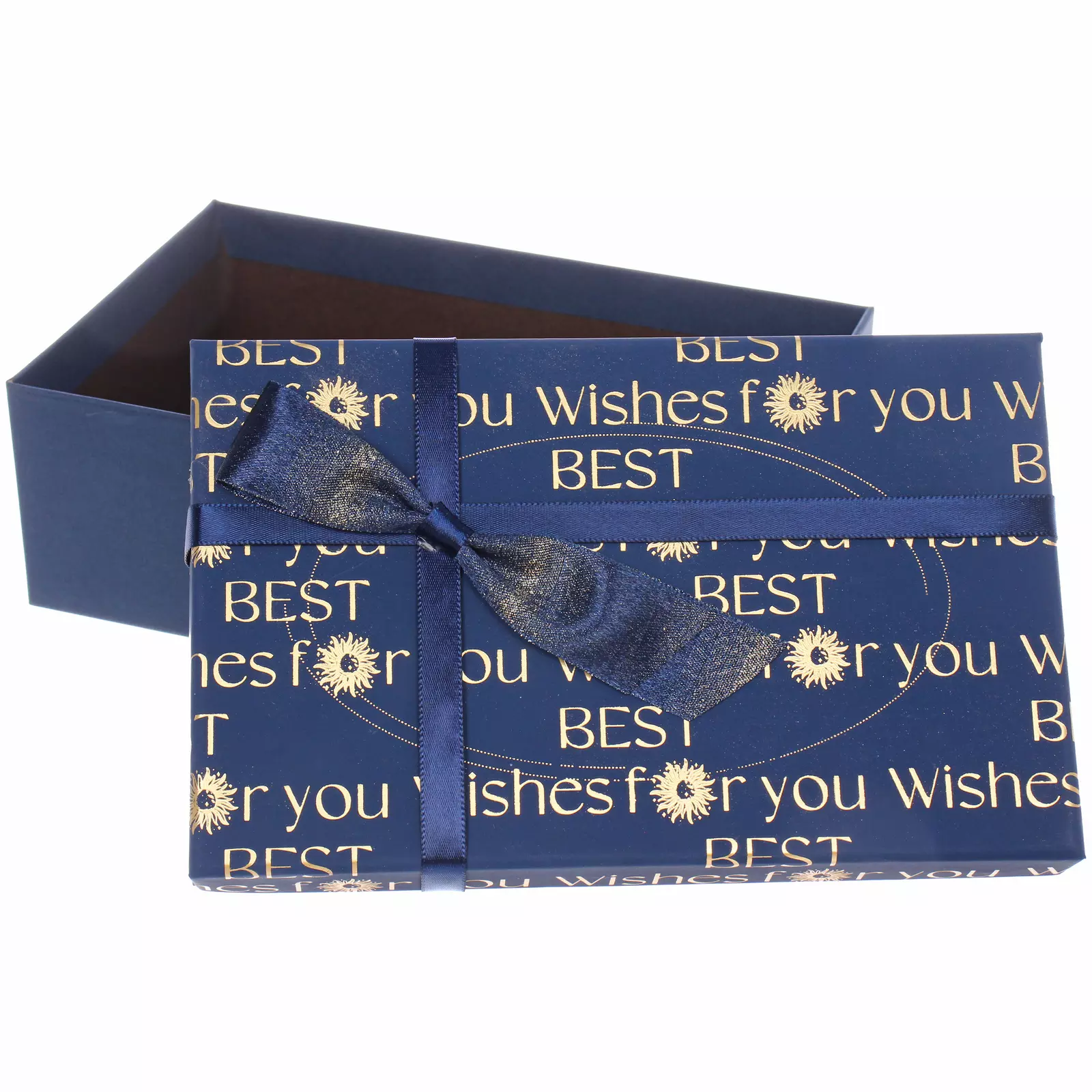 Подарочная коробка Послание 19х12х6,5 см синий 549-844