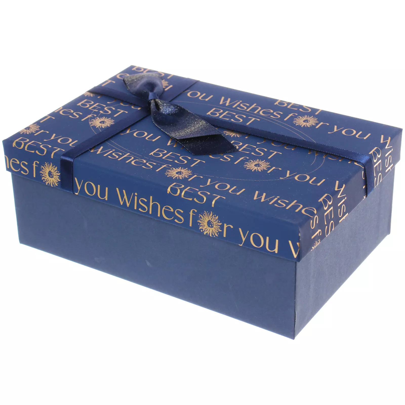 Подарочная коробка Послание 21х14х8 см синий 549-843