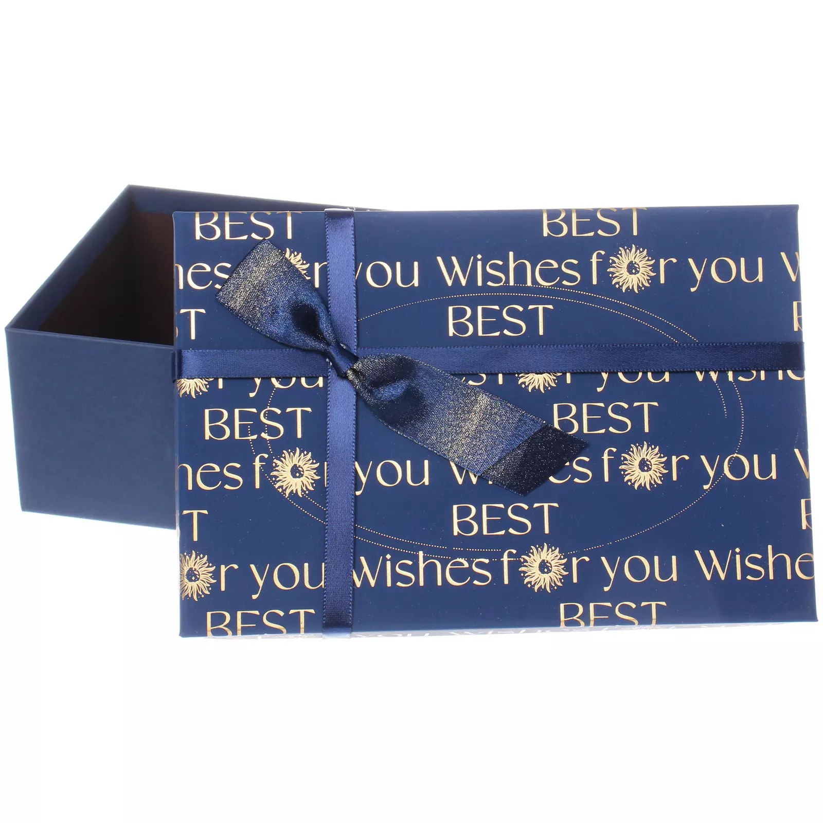 Подарочная коробка Послание 21х14х8 см синий 549-843