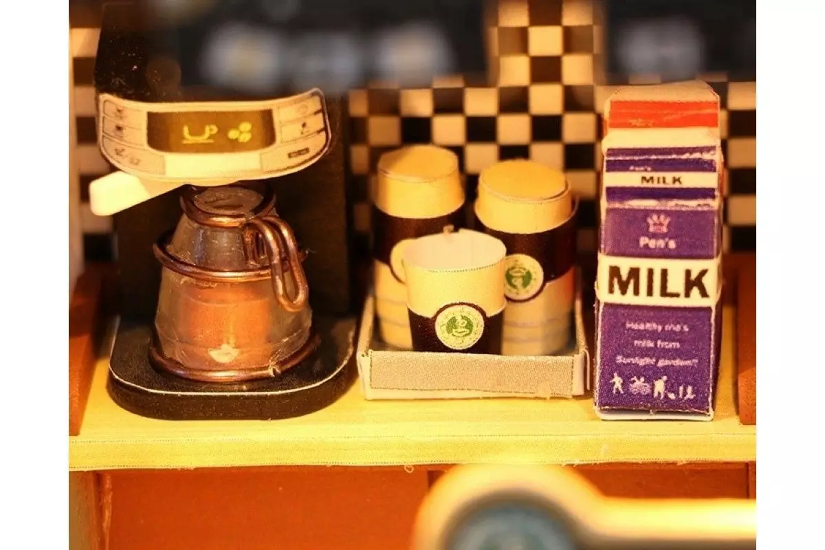 Румбокс интерьерный конструктор MiniHouse Coffee time Hobby Day C006