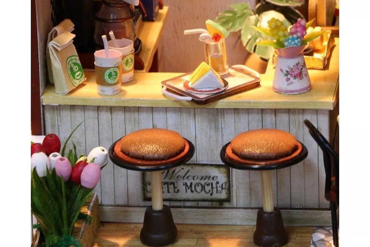 Румбокс интерьерный конструктор MiniHouse Coffee time Hobby Day C006
