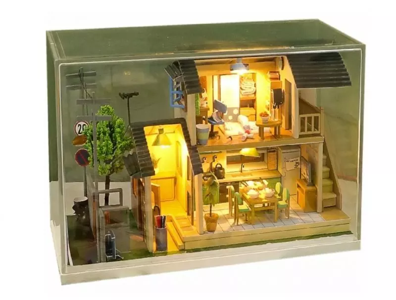 Румбокс интерьерный конструктор MiniHouse Городская хижина Hobby Day S2233