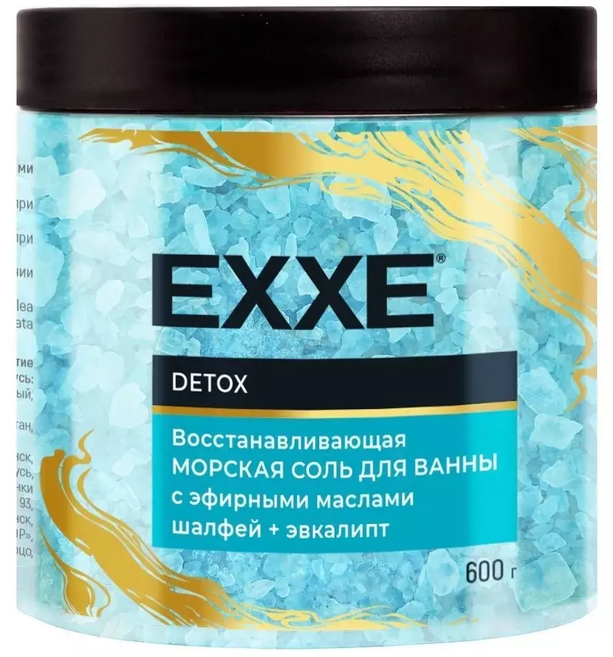 Соль для ванн EXXE DETOX Восстанавливающая 600г