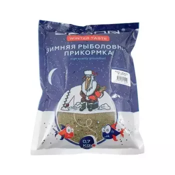 Прикормка для зимней рабалки Yaman Winter Taste Карась (конопля), зелёный, 700 г