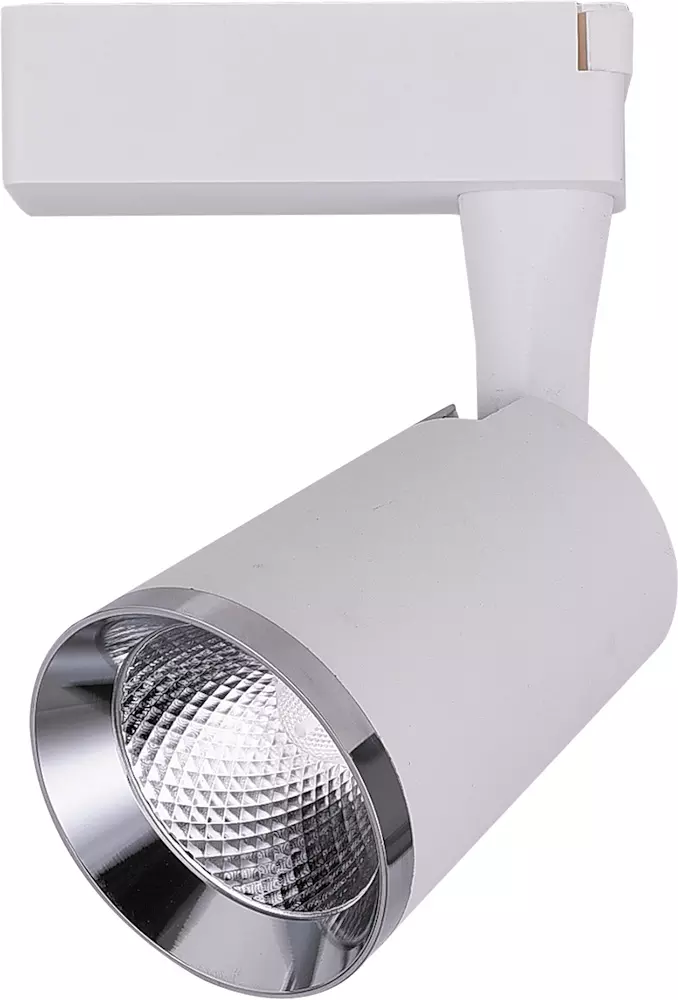 Трековый светильник FERON светодиод на шинопровод белый с хром рамкой, AL111 32448