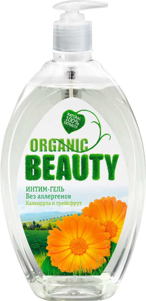 Гель для интимной гигиены Organic Beauty календула и грейпфрут 500 мл