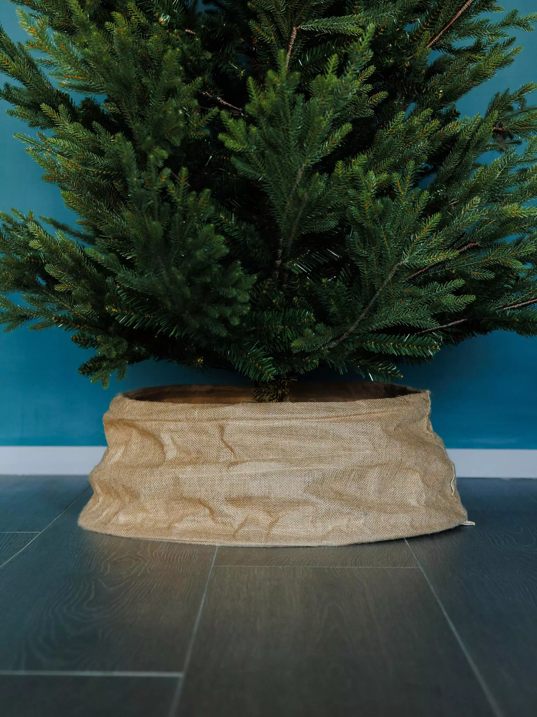 Корзина под елку 68/25 см тканевая Волшебство на ветках VNVTK1-68