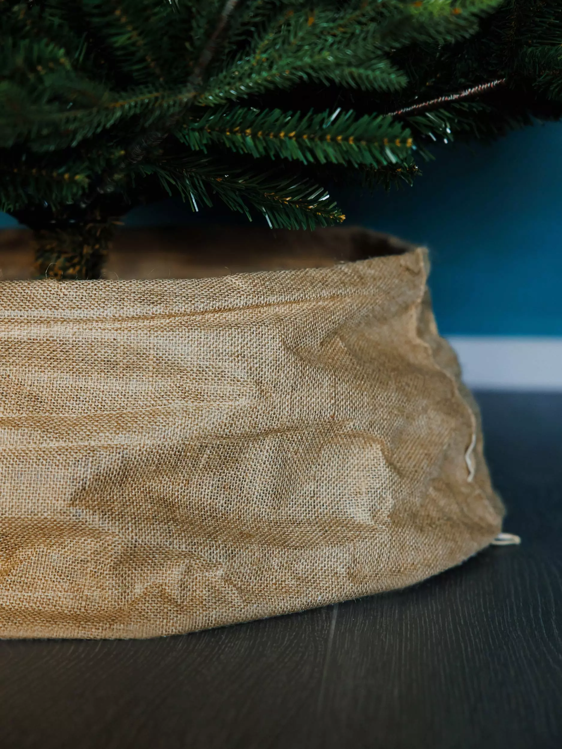 Корзина под елку 68/25 см тканевая Волшебство на ветках VNVTK1-68