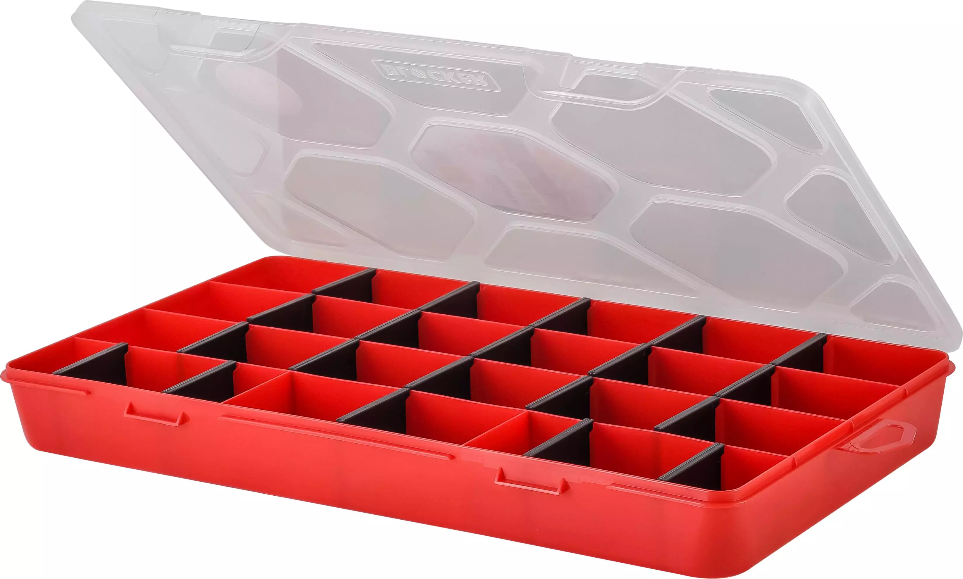 Органайзер для хранения мелочей 355х200х45 мм 20 ячеек съемные вставки PR Master 14&quot; красный