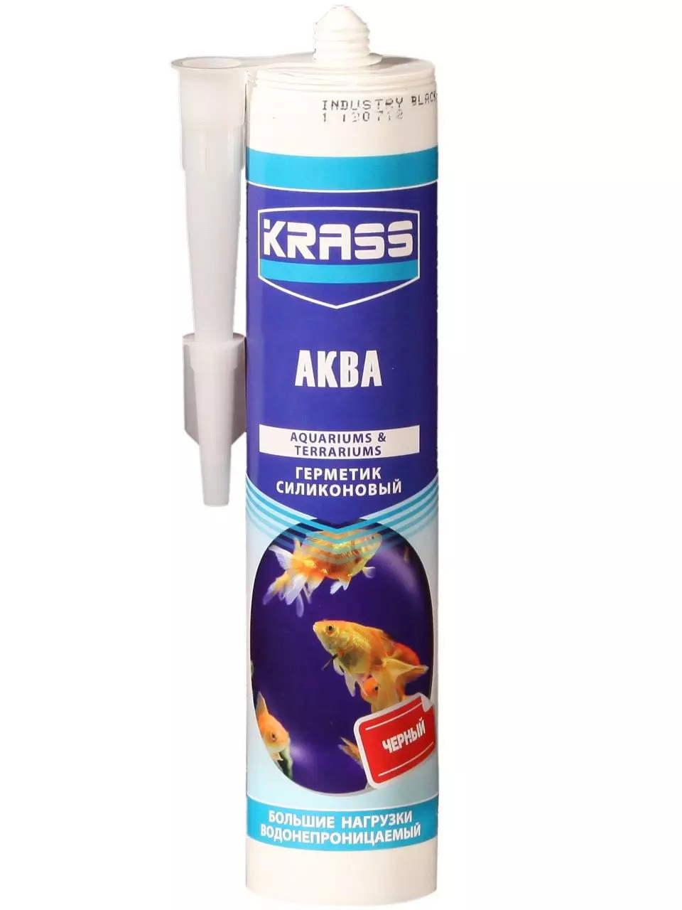 Герметик силиконовый KRASS для аквариумов (Аква) Черный 300мл ЛС