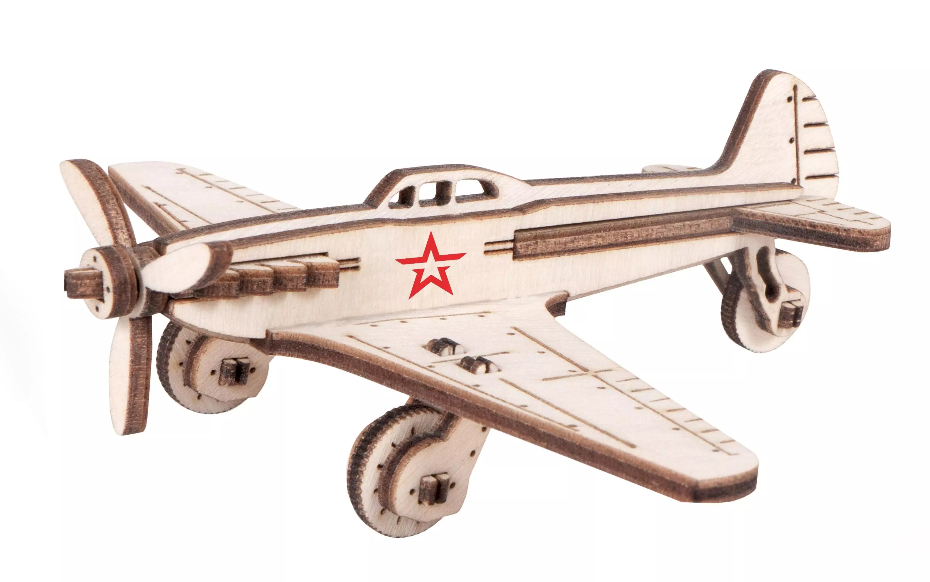 Сборная модель деревянная Самолет Бомбардировщик Армия России AR-K005