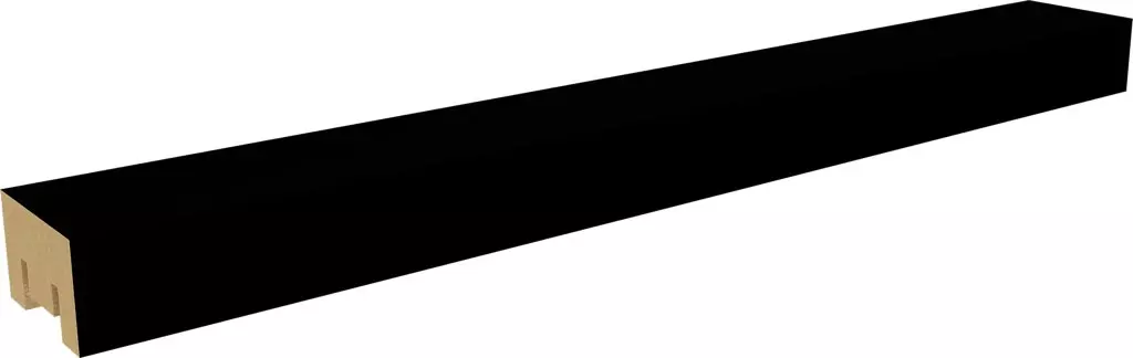 Интерьерная рейка МДФ STELLA Бриона Black Edition 16*40*2700 (уп.8шт.) FSC MIX CREDIT