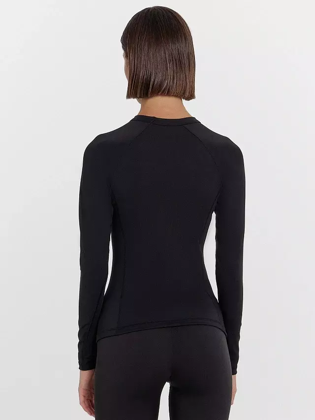 Спортивный лонгслив женский Mark Formelle 302834 черный. р-р 164/170-100-106 (50 / XL)