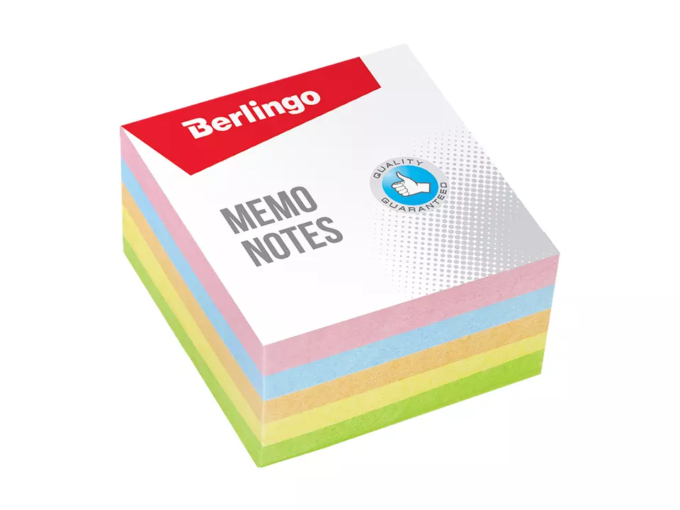 Блок для записей Berlingo Standard 9*9*4,5см, цветной, 500 листов