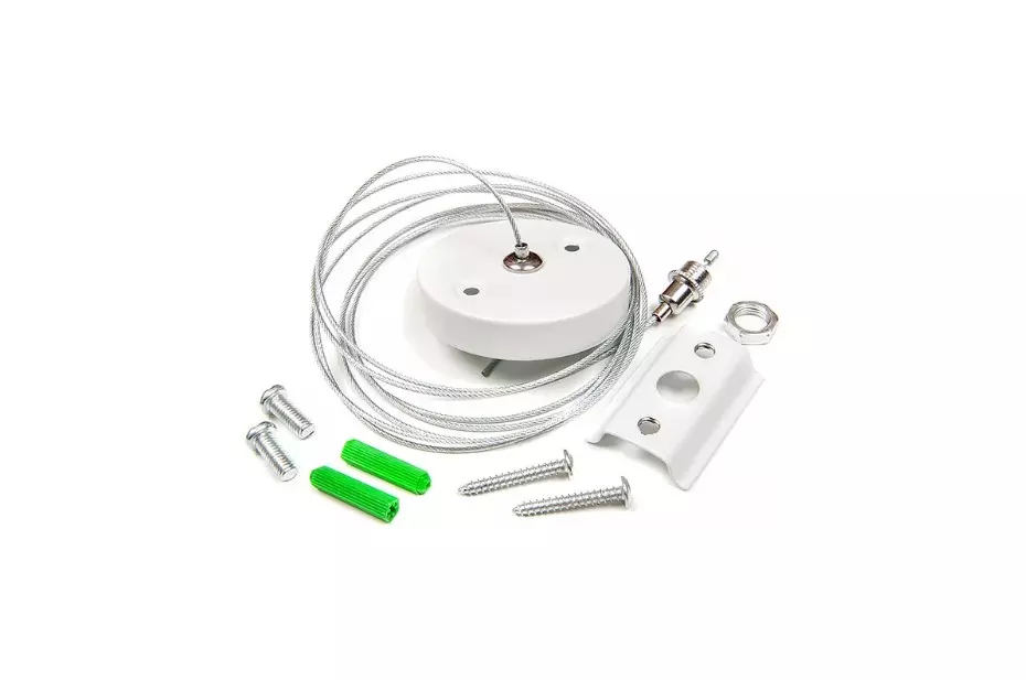 Подвес для однофазного шинопровода 200см белый General Lighting Systems 580905