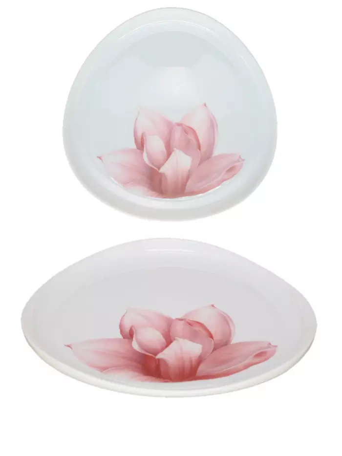 Тарелка обеденная 20 см, стеклокерамика "Магнолия" МФК RLP80X/7