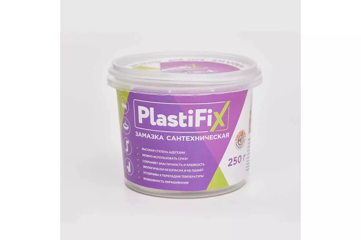 Замазка сантехническая PlastiFix 250 г