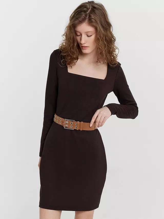 Платье женское Mark Formelle 152673 черный кофе, р-р 164/170-100-106 (50 / XL)