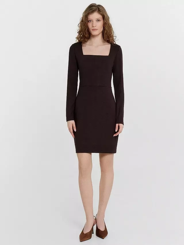 Платье женское Mark Formelle 152673 черный кофе, р-р 164/170-100-106 (50 / XL)