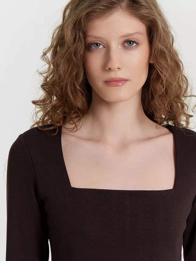 Платье женское Mark Formelle 152673 черный кофе, р-р 164/170-100-106 (50 / XL)