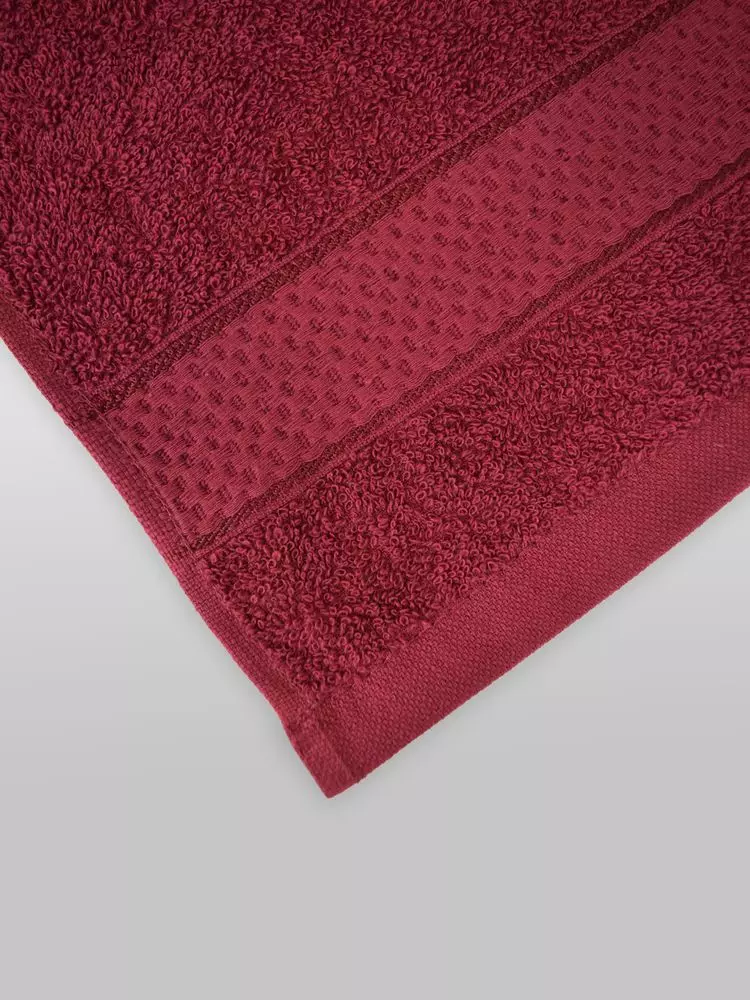 Кухонные полотенца махровое 30х60 т.бордовый (03050)