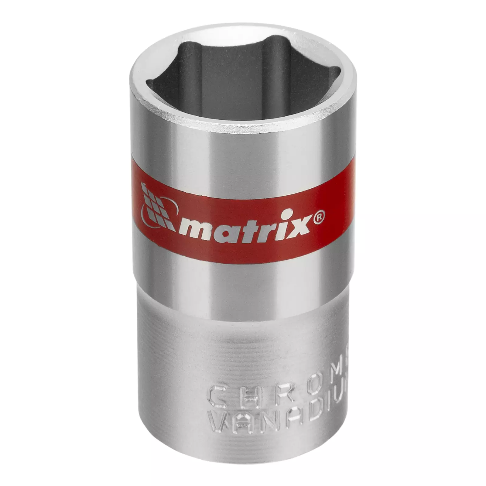 Головка торцевая 16мм, 6-гранная Matrix 13116 CrV 1/2&quot; хром