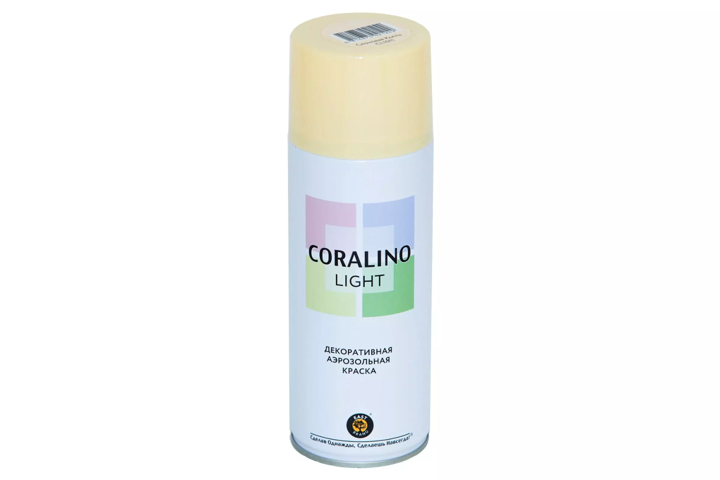 Аэрозольная краска Coralino LIGHT 520 мл/200 г слоновая кость CL1011
