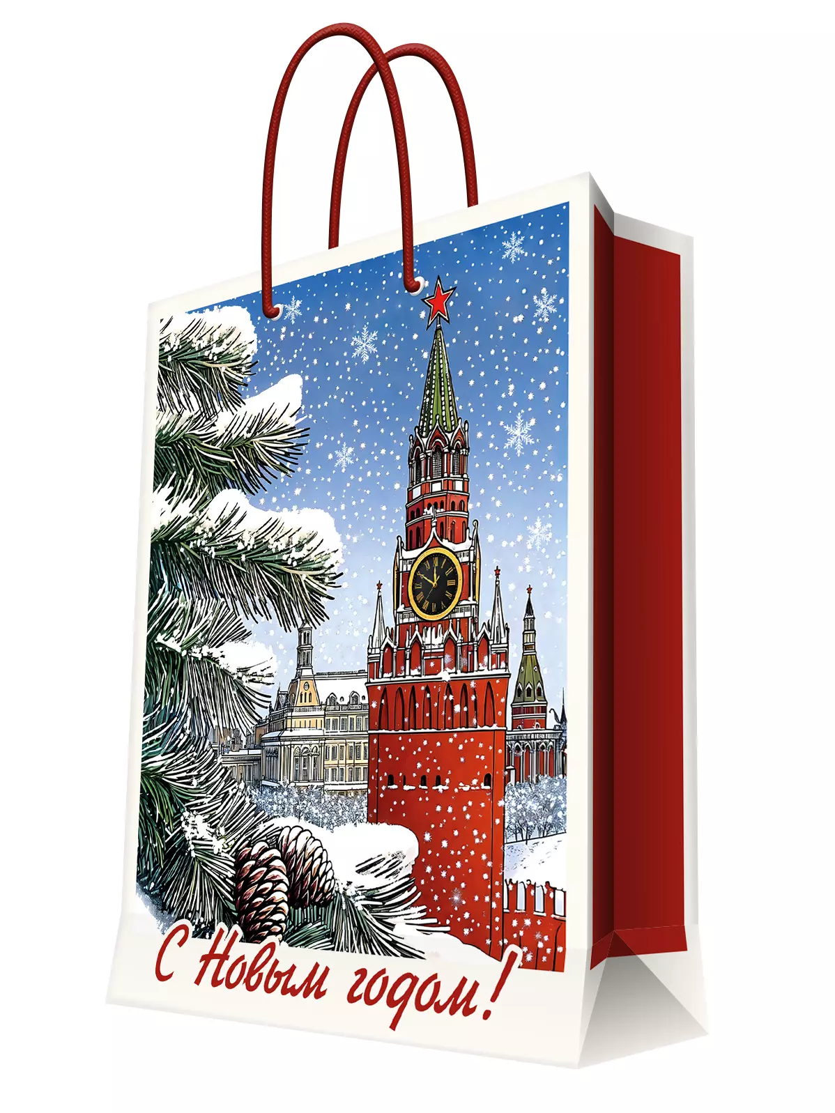 Подарочный пакет с ламинацией 26x32,4x12,7см 95739FE