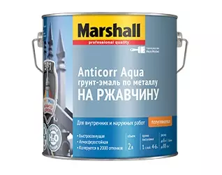 Грунт-эмаль Marshall Anticorr Aqua BC акриловая прозрачный 2 л