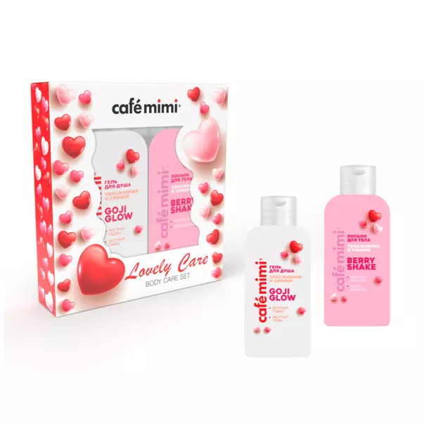 Подарочный набор Cafe Mimi Lovely Care (гель д/душа + лосьон д/тела, по 100 мл)