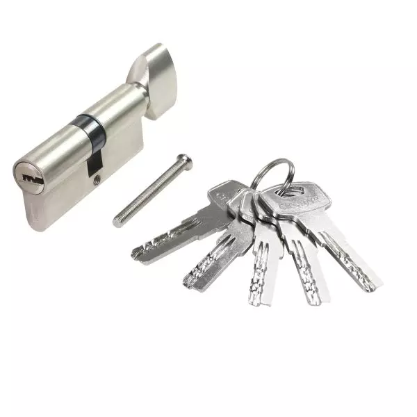 Цилиндровый механизм Стандарт 70 мм (30х30В) Z.F.70В-5K SN 5кл хром перф.ключ/завертка