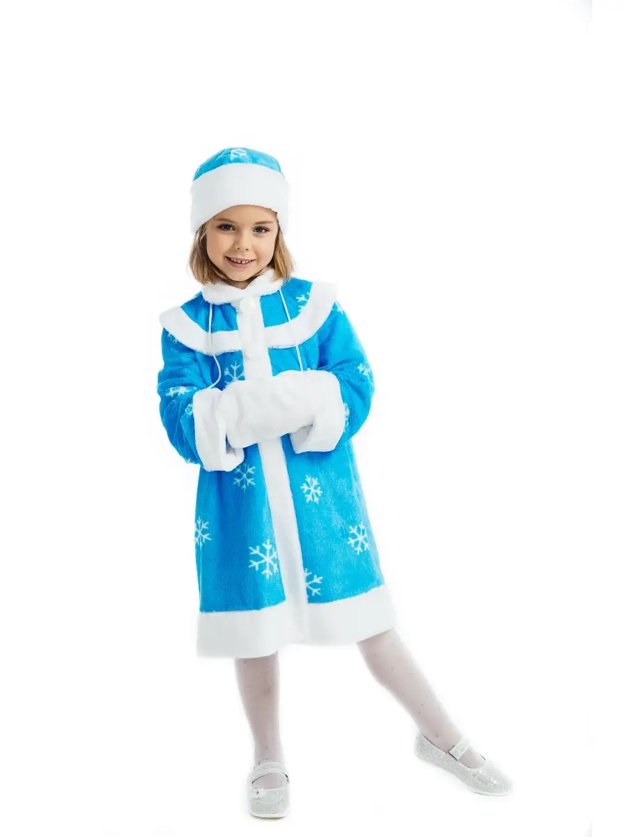 Снегурочка шуба детский костюм