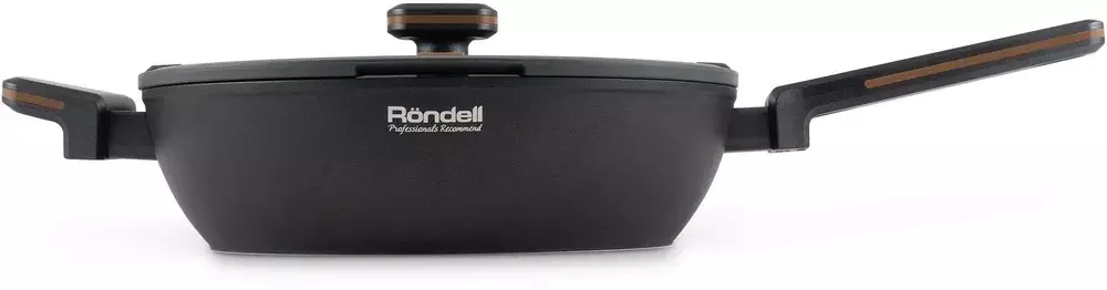 Сотейник 28х7,6 см, кованый алюминий, Marvel Rondell, с крышкой, RDA-1911