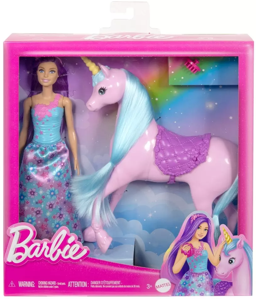 Игровой набор Барби и единорог Barbie HYT62