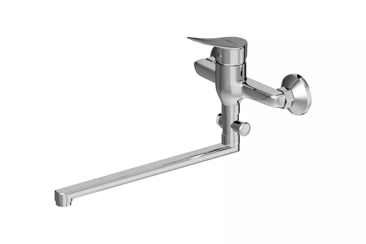 Смеситель для ванны, длинный излив 32 см, хром Dorff Norma D1095000