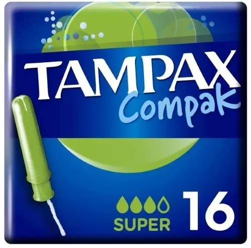 Тампоны TAMPAX Compak Super 16шт