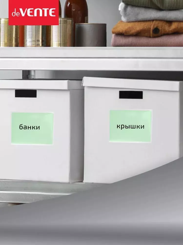 Карман самоклеящийся для визиток и карт deVENTE 65x98 мм 180 мкм прозрачный 5 шт 3122213