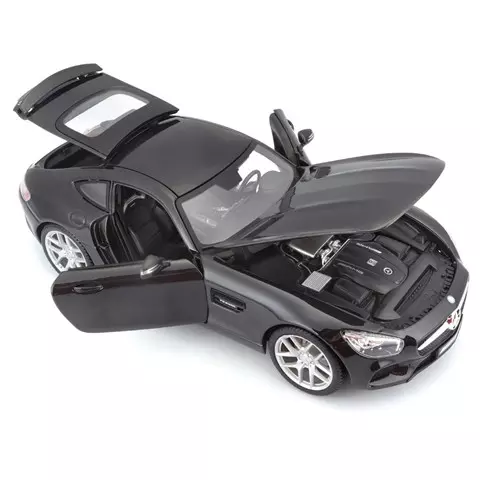Машинка die-cast Mercedes-AMG GT Maisto 1:18, открывающ. двери, черная 31398