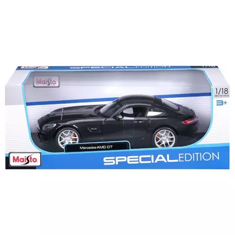 Машинка die-cast Mercedes-AMG GT Maisto 1:18, открывающ. двери, черная 31398