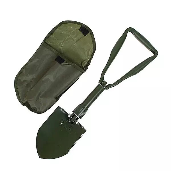 Лопата туристическая складная 47см в чехле 710-004
