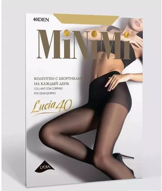 Колготки MiNiMi LUCIA 40 den, с шортиками Caramello 3 (M)