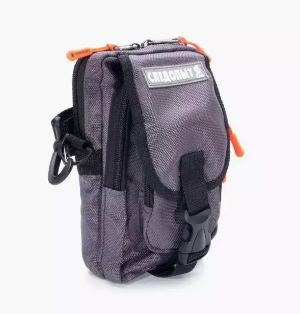 Сумка рыболовная &quot;СЛЕДОПЫТ&quot; Street Fishing MultiLock V-Pouch, 22х12,5х8 см, цв. серый/20/