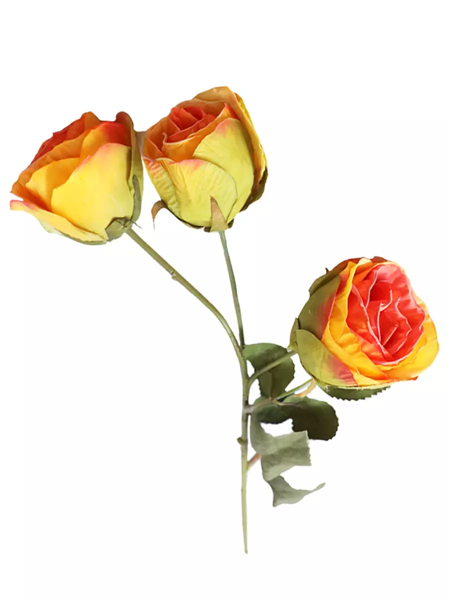 Букет искусственных цветов Желтая Роза 51х10х5см арт.88237