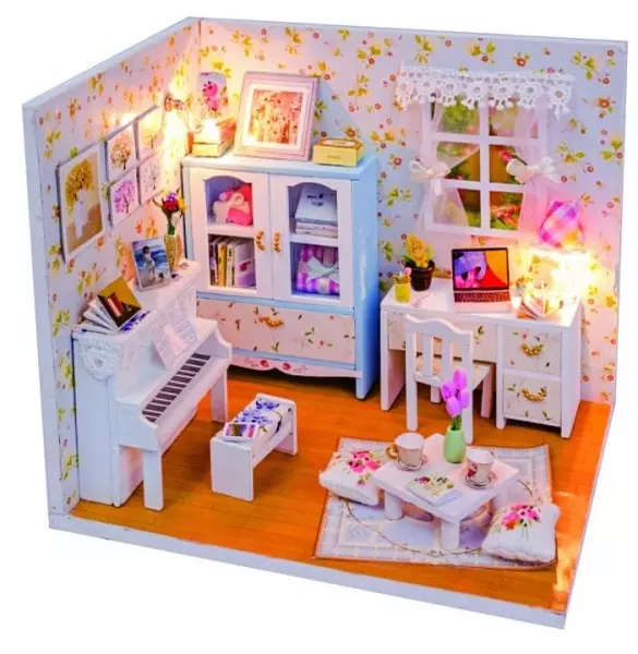 Румбокс интерьерный конструктор MiniHouse Комната Александры Hobby Day M011