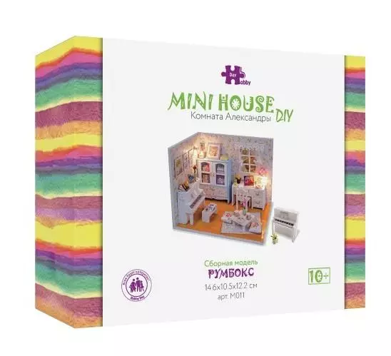 Румбокс интерьерный конструктор MiniHouse Комната Александры Hobby Day M011