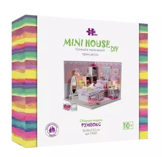 Румбокс интерьерный конструктор MiniHouse Комната маленькой принцессы Hobby Day M001