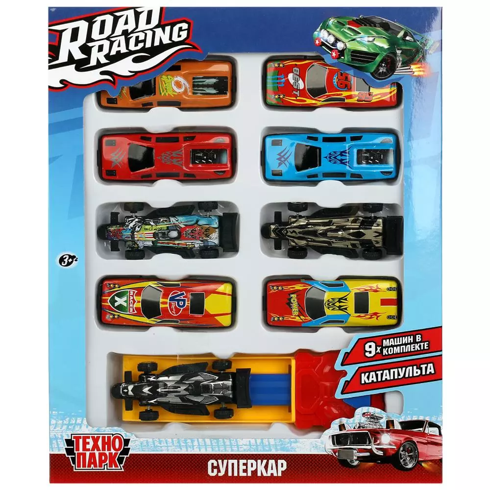 Набор машинок Road Racing.Суперкар Технопарк RR-SET-244-R