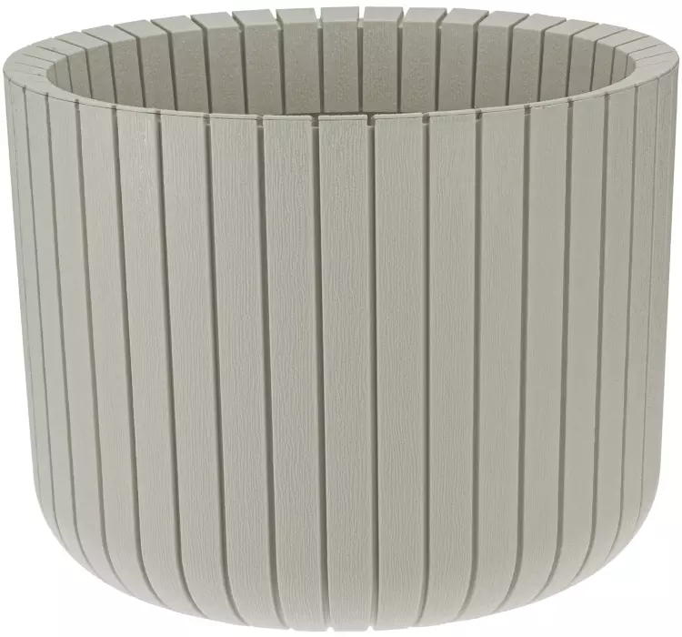 Кашпо Шато D250 мм 8 л белый ротанг М3039