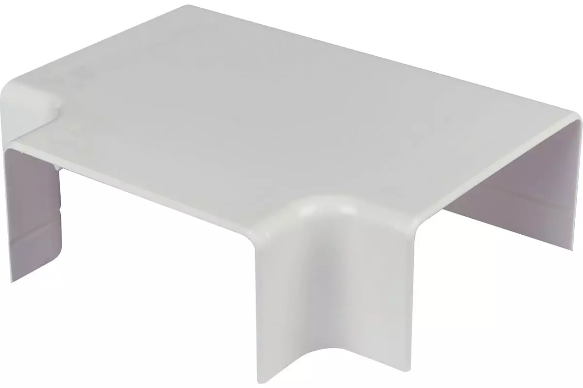 Угол T-образный для кабель-канала ПВХ 100x50 мм белый