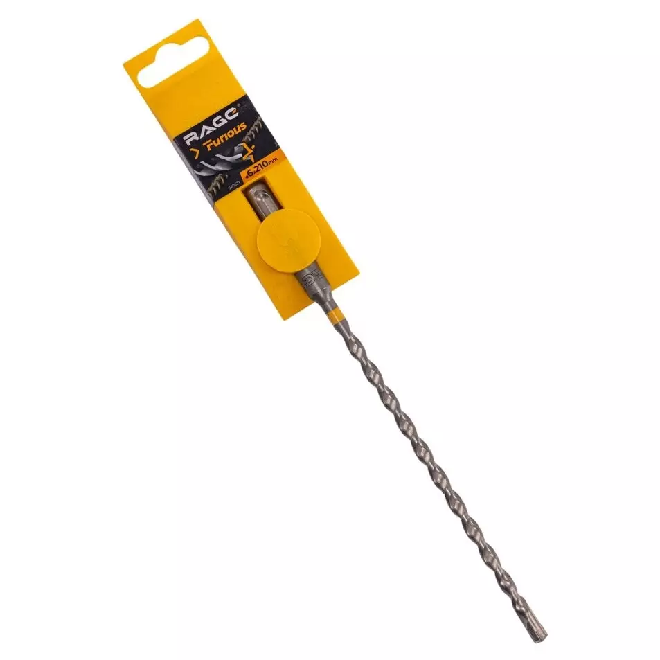 Бур SDS plus 4х4 6х210 мм RAGE Furious 567621
